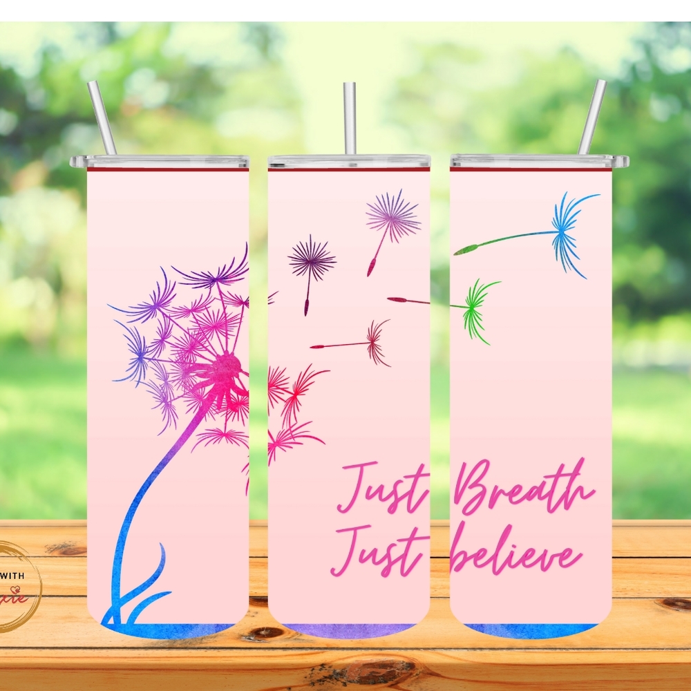 Dandelion wishes 20 Oz tumbler